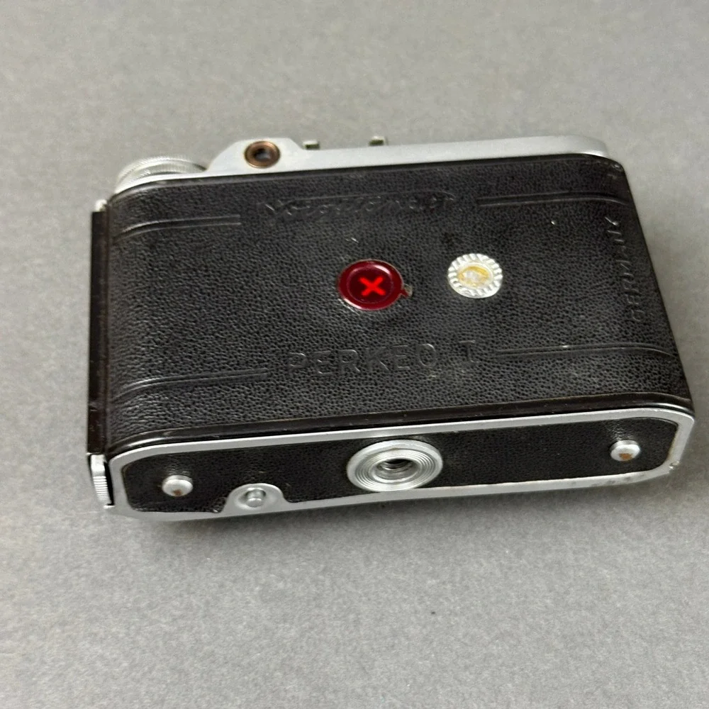 Voigtlander Perkeo I Folding Camera Skopar 7.5cm f3.5 Compur Vintage